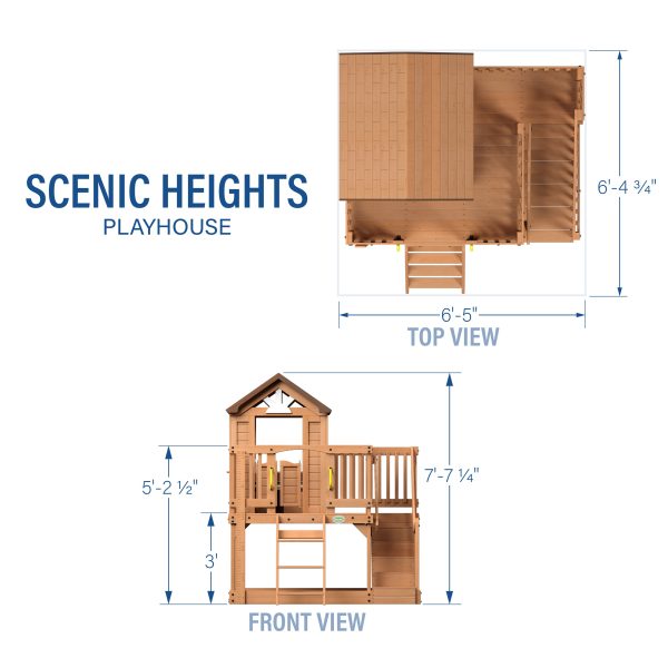 Scenic Heights Wooden Playhouse - Image 3