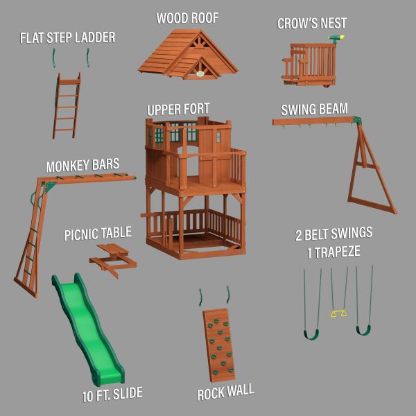 Skyfort II Swing Set - Image 11