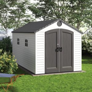 8 Ft. X 15 Ft. High-Density Polyethylene (Plastic) Steel Reinforced Outdoor Storage Shed