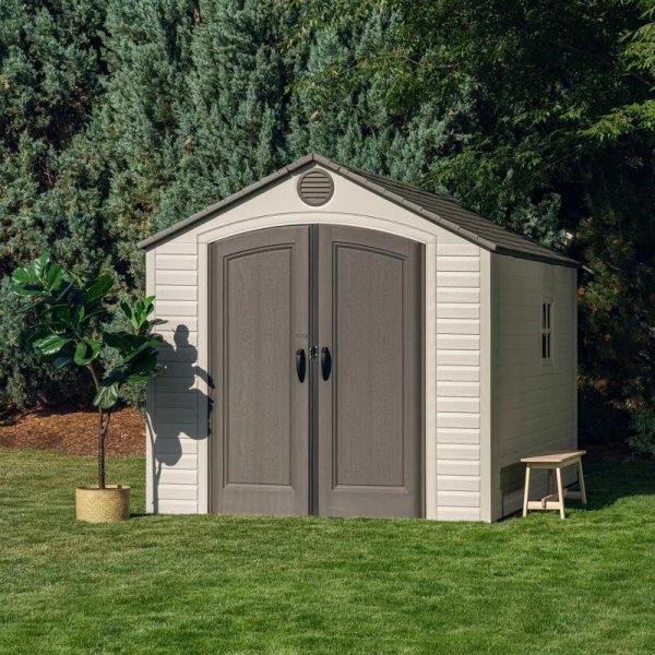 8 Ft. X 12.5 Ft. High-Density Polyethylene (Plastic) Outdoor Storage Shed with Steel-Reinforced Construction