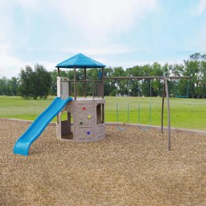 Adventure  Metal Swing Set with 2 Swing(S) , 1 Slide(S)