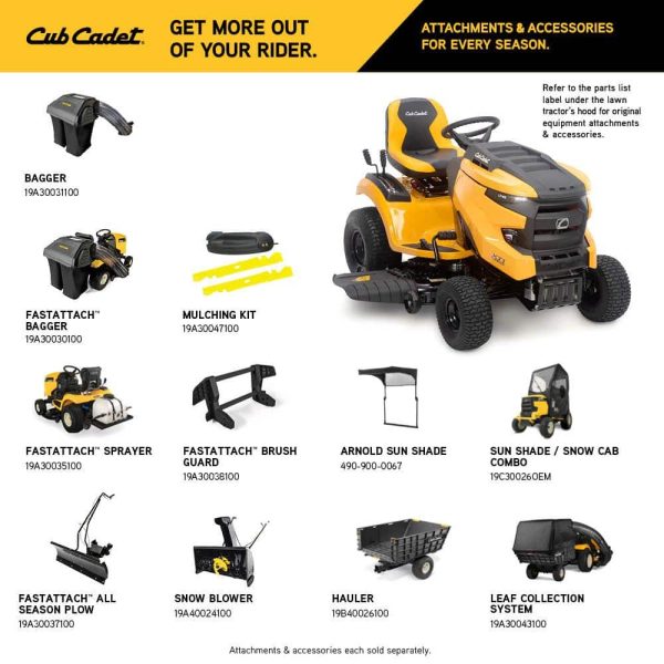 Cub Cadet XT1 Enduro LT 46 in. 22 HP V-Twin Kohler 7000 Series Engine Hydrostatic Drive Gas Riding Lawn Tractor - Image 3