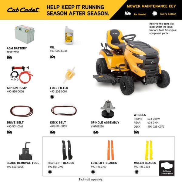 Cub Cadet XT1 Enduro LT 46 in. 22 HP V-Twin Kohler 7000 Series Engine Hydrostatic Drive Gas Riding Lawn Tractor - Image 4