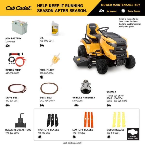 Cub Cadet XT1 Enduro LT 50 in. Fabricated Deck 24 HP V-Twin Kohler 7000 Series Engine Hydrostatic Drive Gas Riding Lawn Tractor - Image 4