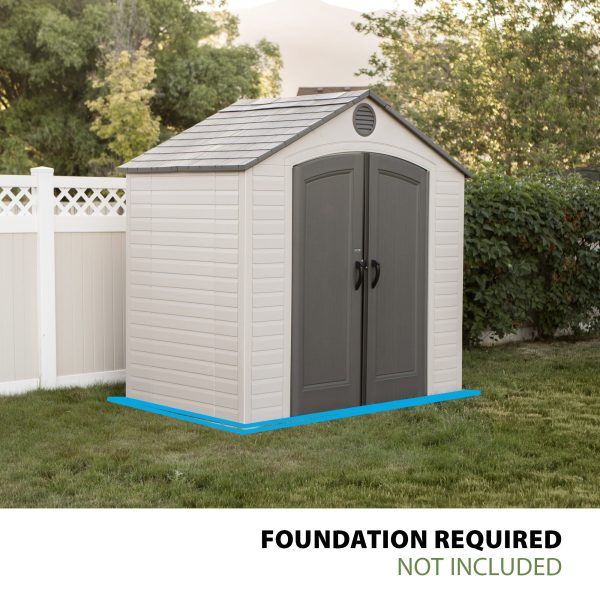 Lifetime 8 Ft. x 5 Ft. Outdoor Storage Shed - Image 5