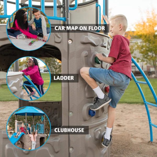 Adventure  Metal Swing Set with 2 Swing(S) , 1 Slide(S)