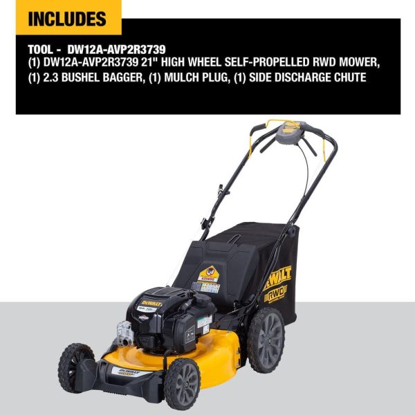 21 in. 163cc Briggs and Stratton 725Exi Engine Rear Wheel Drive 3-in-1 Gas Self Propelled Walk Behind Lawn Mower - Image 4