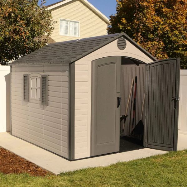 8 Ft. X 10 Ft. High-Density Polyethylene (Plastic) Steel Reinforced Outdoor Storage Shed