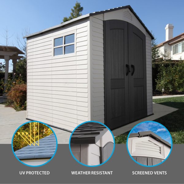 Lifetime 7 Ft. x 7 Ft. Outdoor Storage Shed - Image 3