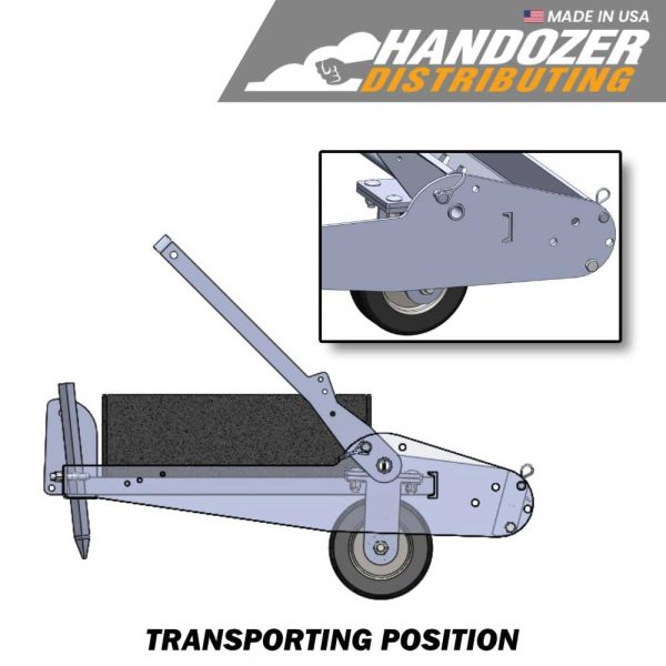 Handozer 42 in. Dirt and Gravel Drag for Lawn Mower - Image 3