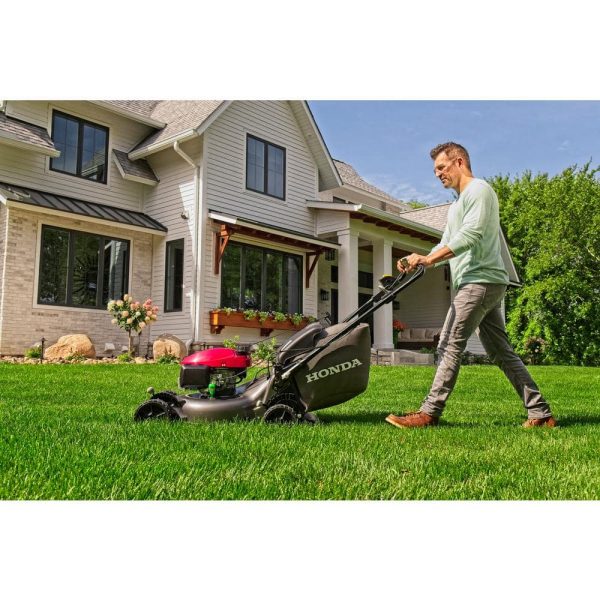 21 in. 3-in-1 Variable Speed Gas Walk Behind Self Propelled Lawn Mower with Blade Stop - Image 2