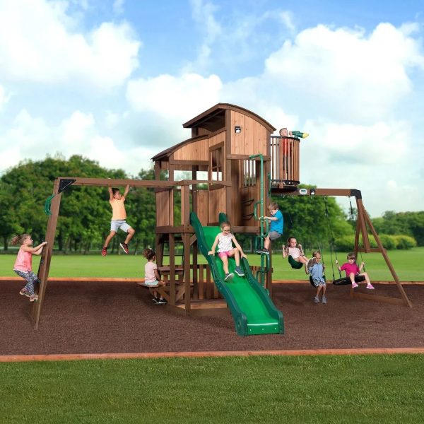 Skyfort Elite Wooden Swing Set - Image 16