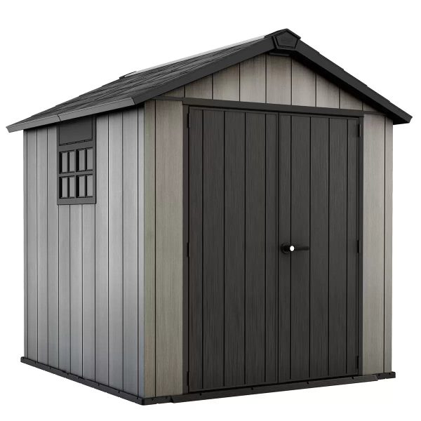 Keter Oakland 7.5×7 Storage Shed Grey