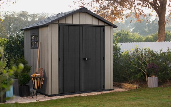 Keter Oakland 7.5×7 Storage Shed Grey - Image 2