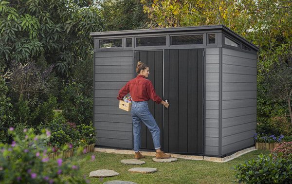 Keter Cortina 9x7 Storage Shed - Graphite - Image 3