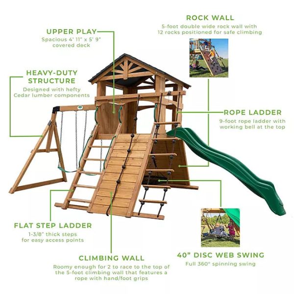 Backyard Discovery Endeavor Cedar Swing Set - Image 6