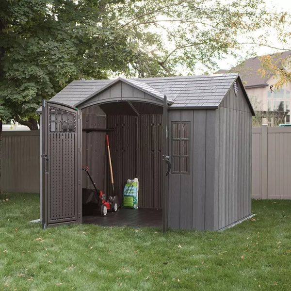 Lifetime 10ft x 8ft Rough Cut Outdoor Storage Shed - Image 5