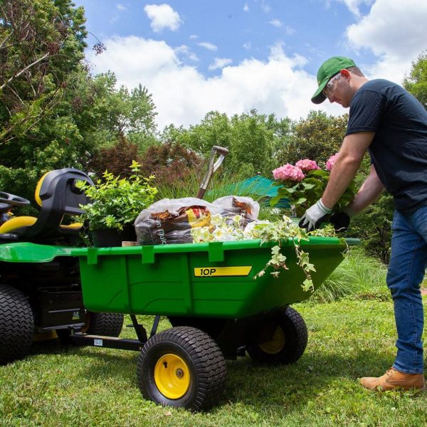 John Deere 650 lb. 10 cu. ft. Tow-Behind Poly Utility Cart - Image 3