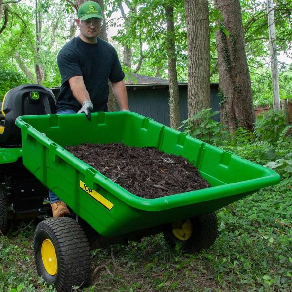 John Deere 650 lb. 10 cu. ft. Tow-Behind Poly Utility Cart - Image 4