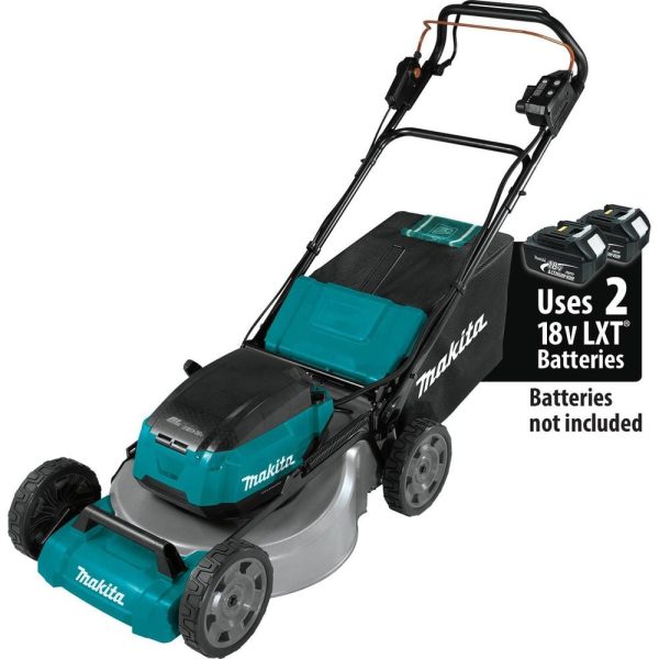 Makita 21 in. 18V X2 (36V) LXT Lithium-Ion Cordless Walk Behind Self Propelled Lawn Mower Kit with 4 Batteries (5.0 Ah) - Image 2