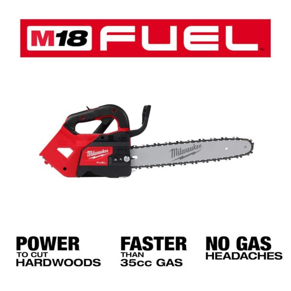 MilwaukeeM18 FUEL 14 in. Top Handle 18V Lithium-Ion Brushless Cordless Chainsaw & M18 FUEL 21 in. Dual Battery Mower Kit - Image 2