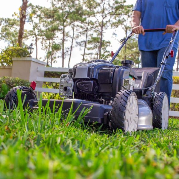 21 in. 140 cc Briggs and Stratton Walk Behind Gas Push Lawn Mower with Height Adjustment and with Mulch Bag - Image 2