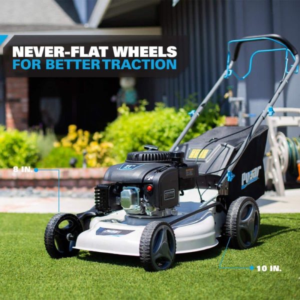 21 in. 200 cc Gas Recoil Start, Walk Behind Push Mower, Self-Propelled 3-in-1 with 7 Position Height Adjustment - Image 3