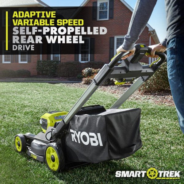 RYOBI 40-Volt HP Brushless 21 in. Cordless Battery Walk Behind Self-Propelled Lawn Mower (Tool Only) - Image 2