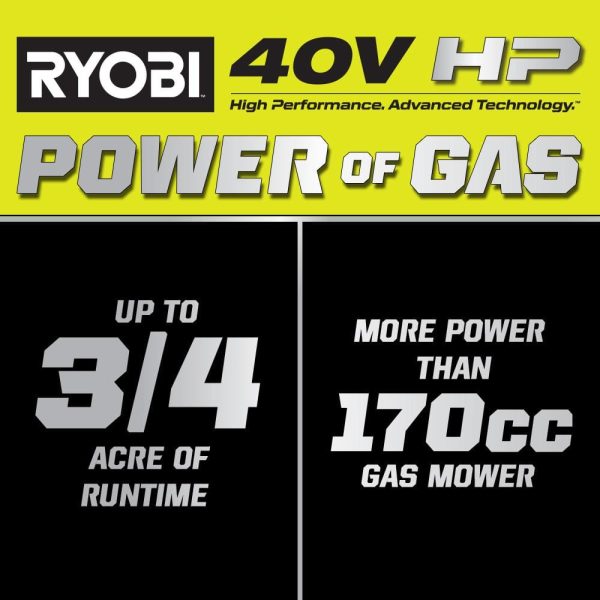 40V HP Brushless Whisper Series 21. in Walk Behind Self-Propelled All Wheel Drive Mower - (2) 6.0 Ah Batteries & Charger - Image 2