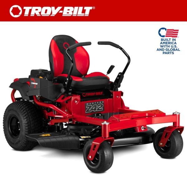 Mustang 42 in. 22 HP V-Twin Kohler 7000 Series Engine Dual Hydrostatic Drive Gas Zero Turn Riding Lawn Mower