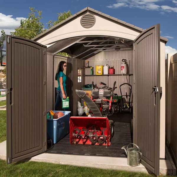 Lifetime 15′ x 8′ Dual-Entry Outdoor Storage Shed - Image 7