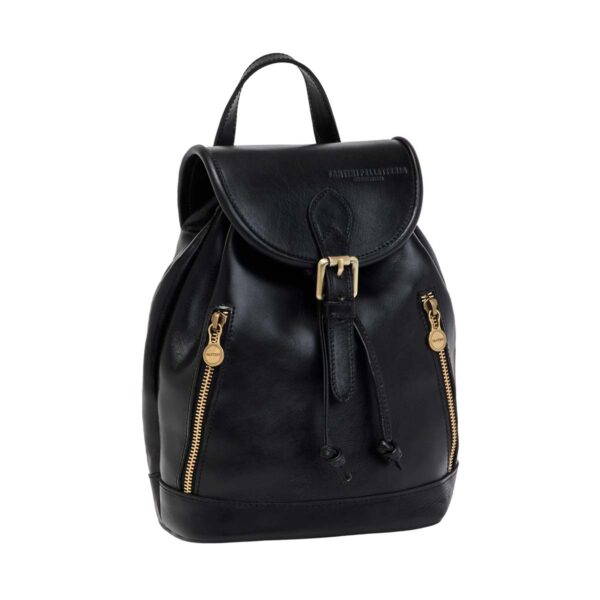 Kleiner schwarzer Leder-Rucksack: Ein schickes Accessoire für jeden Anlass! - Image 3