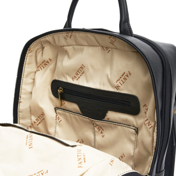 Schwarzer Cuoieria-Rucksack – echtes Leder, hergestellt in Italien - Image 6